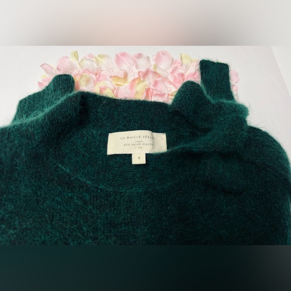 Sezane French wool top Zita Jumper Green, Size Small - Picture 9 of 10